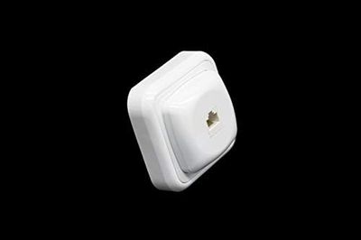 Brightium Station téléphonique RJ45 8P/8C pour les connexions réseau, idéale pour une installation dans les bureaux et les maisons.