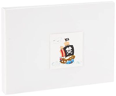 WHITE COTTON CARDS "Barco Pirata Tiny Valor álbum de Fotos, Color Blanco