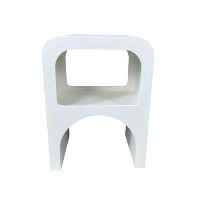 Romimex Mesa Auxiliar Blanco Madera MDF 41 x 56 x 30 cm