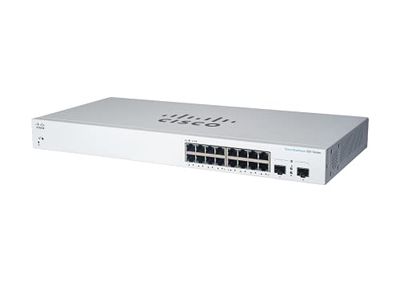 Cisco Commutateur Intelligent Business CBS220-16P-2G | 16 Ports GE | PoE | Ports SFP 2 x 1G | Garantie matérielle limitée de 3 ans (CBS220-16P-2G-EU)