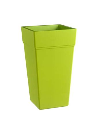 Teraplast – Stalk-vas, element, 65 cm, ceder, vattenreservsystem, 100% återvinningsbart