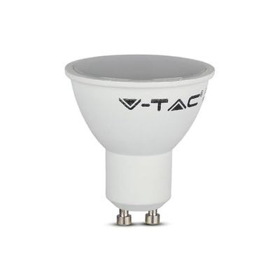Foco LED SMD 4.5W GU10, 4000K, 110° de apertura, ideal para iluminación general y acentuada en hogares y espacios comerciales.
