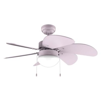 Cecotec - Ventilateur de Plafond avec Lumière EnergySilence Aero 3600 Vision Full Purple - 50 W, Diamètre 91 cm, Ampoule non Incluse, 3 vitesses, 6 Pales, Mode Été/Hiver, Design Élégant