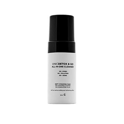 UNICSKIN - Mousse nettoyante pour le visage - Unicdetox & Go - 100 ml - Aide à préserver la pureté maximale de la peau - Idéal pour les peaux à tendance acnéique - Action nettoyante