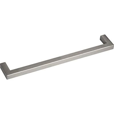 Unbekannt Grimme Euros 8542210192 Cabinet Handle Width 202 mm Kitchen Handle Brushed Stainless Steel Silver Hole Spacing 192 mm