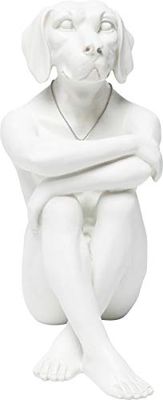 Kare Design Figurine Décorative Dog Marc, Cream, Animal Chien, Sculpture, Deco Intérieur, Decoration Chambre, Salon, Maison, Cadeau, 33 x 26 x 17 cm