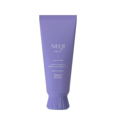 NEQI MOISTURE MYSTERY Crème Leave-In 200ml – Soin Hydratant pour Cheveux, Protection Thermique, Anti-Frisottis, Creme lissante cheveux, Sans Sulfates, Pour Tous, Performance Professionnelle