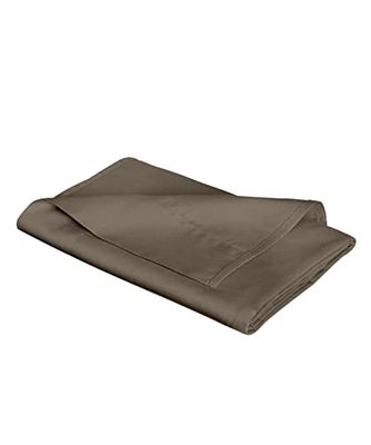 Fleuresse Couleurs L Drap Plat uni, Satin mako, Espresso, 220 x 260
