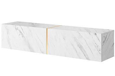 Selsey BISIRA 140 cm, Szafka, Biały, 140 x 30 x 31,6