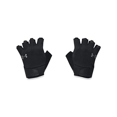 Under Armour Heren Half Vinger Gloves Men's UA Training Handschoenen, Zwart, 1369826-001, LG