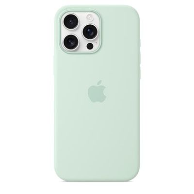 Apple iPhone 16 Pro Max Silicone Case with MagSafe – Aquamarine 