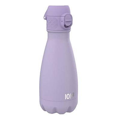 Ion8 Borraccia a prova di perdite, isolata sottovuoto, viola chiaro, 280 ml (10 oz)