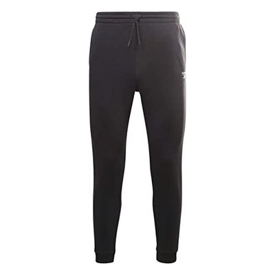 Reebok Identity Left Leg Pantalón, Hombre, Black, 2XL