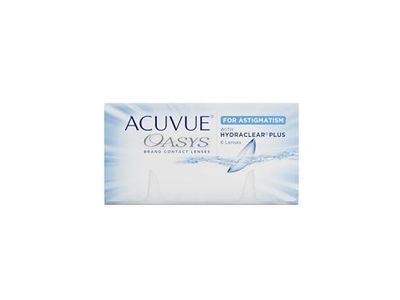 Acuvue OASYS for ASTIGMATISM con tecnologia HYDRACLEAR PLUS - Lenti a contatto quindicinali -protezione UV,+1.25 diottrie, Cilindro -2.25, Asse 20, BC 8.6, DIA 14.50, 6 lenti