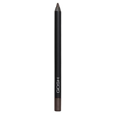 GOSH Eyeliner "Velvet Touch" I Waterproof Eyeliner & Kajal I Soft & Creamy Eye Pencil I Highly Pigmented & Longlasting I Vitamin E & Jojoba Oil I Vegan & Perfume-free I 017 Rebellious Brown