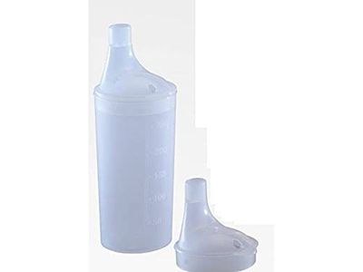 W.w.o. 1063 - Taza Para Beber Con Tapa, 250 Ml Capacidad, blanco, unisex