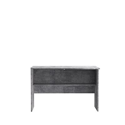 FORTE Emily Bureau, houtstof, betonlook lichtgrijs, 65 x 110 x 72,3 cm