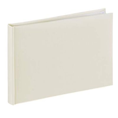 Hama Ksiązkowy album fotograficzny "Fine Art" (na wklejki, białe kartki, 36 stron, maks. 72 zdjęcia 10x15 cm, wymiar albumu 24x17cm) piaskowy