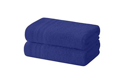 Degrees home - Set 2 Asciugamani Bidet, Asciugamani Bagno, Asciugamani Piccoli, 100% Cotone, 480 gr/m², Dimensioni 30 x 50 cm, Marino