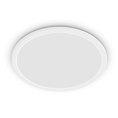 Philips LED Lampada da Soffitto Superslim, Equivalente a 15W, 27K, IP44, Non Dimmerabile, Bianco