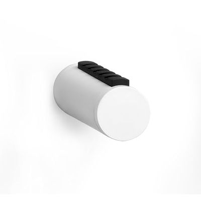 Zarivy Colgador cilíndrico Blanco, Ideal para Espacios reducidos, versátil para Colgar Prendas y Accesorios.