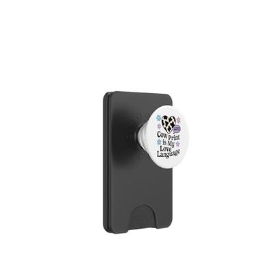 Estampado De Vaca Estética Bovina Chic Pastel Manchado PopSockets PopWallet para MagSafe