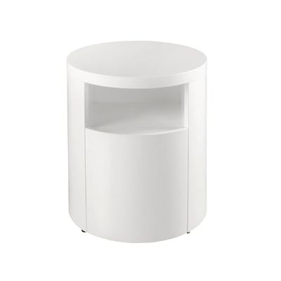 Lámpara de pie con pantalla de tela y regulable en distancia. Fabricada en madera chapada de roble y acero inoxidable negro para la base y el poste