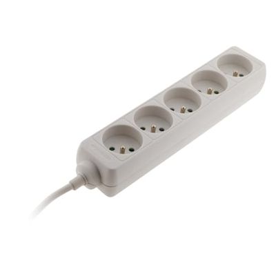 Zenitech - Bloque de 5 tomas 16A 2P+T Blanco