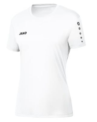 JAKO Team Damen, Maglietta Donna, Bianco, 40