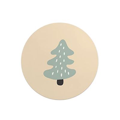 Questo Casa, Tapis de Souris Rond imprimé numérique avec Fond antidérapant pour Bureau et Maison Diamètre 22 cm