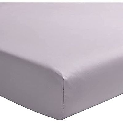 ESSIX Triumph Line - Plain Dyed Cotton Sateen Double Fitted Sheet - Made in France