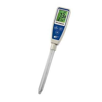 TFA Dostmann PH Check G 31.3002.06 - Medidor de pH digital (con electrodo de cristal fijo, IP65, a prueba de salpicaduras, calibración de 1-3 puntos), color azul