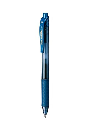 Pentel BL107-CAX Bolígrafo Energel retráctil con punta de bola, Azul Marino