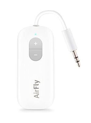 Twelve South AirFly SE | Bluetooth Wireless Transmitter/Adapter for AirPods/Wireless Or Noise Canceling Headphones; Airplane and Gym Use