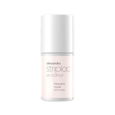 alessandro Striplac Smalto UV Heavens Nude Shimmer – coprente e antigraffio fino a 15 giorni – facile da applicare – Tecnologia di rimozione delicata – Vegano – rosa, 6,5 ml