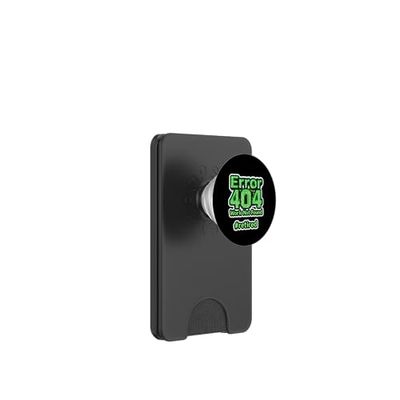 Error 404 Trabajo no encontrado Retirado Funny Computer Tech Geek PopSockets PopWallet para MagSafe