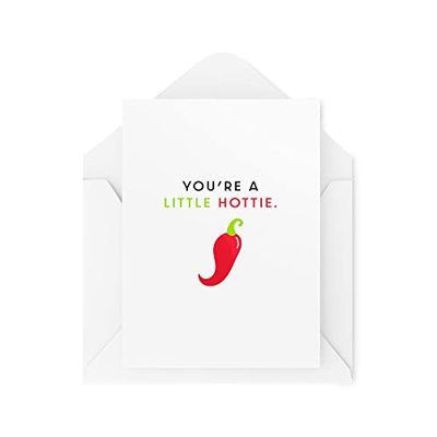 Funny Cards - You're A Little Hottie - Vriendin Vriendje Kaarten - Verjaardag Kaarten - Grappige Vriendin Kaarten - Flirty Card - CBH1616