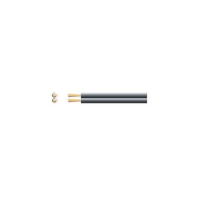 Kwik 2 x (13 x 0,2 mm) Economy Fig 8 luidsprekerkabel - 2x13 White/Black 100m Zwart met witte polariteit