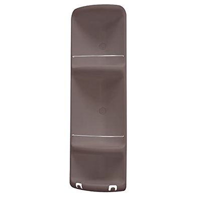 Gedy G-Caesar R&S Hoekplanken, doucheplanken, 3 niveaus, kleur taupe, afmetingen 71 x 22,6 x 16 cm en 0,72 kg, gemaakt van hars en roestvrij staal, design