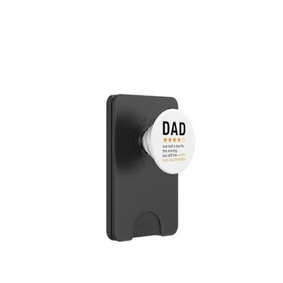 Papá Star Rating Funny Snoring Joke El mejor campeón de la siesta del mundo PopSockets PopWallet para MagSafe