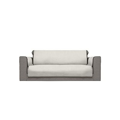Italian Bed Linen Copridivano Antiscivolo Comfort, Panna, 3 Posti