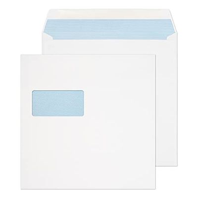Blake Everyday 240 x 240 mm, 100 gsm Cuadrado Engomado Ventana (0240W), Blanco - Paquete de 500
