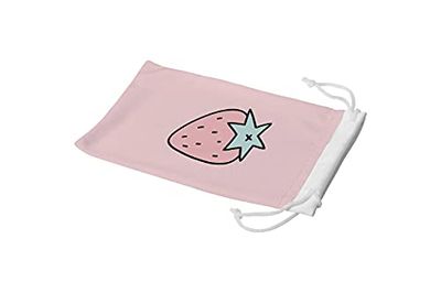Bonamaison Imprimé Numériquement Lunettes Étui avec Cordon de Serrage, 100% Coton, Sac Lunettes, Pochette à Lunettes, 1 Pièce, Taille: 11x19 Cm