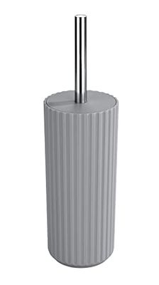 Wenko ALLSTAR Toilet Set Polypropylene Grey Diameter 10 x 34 cm