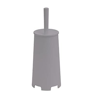 Gedy G-Oscar WC de Apoyo Color Gris, 35 x 13 x 13 cm, Peso 0,396 kg, escobilla de baño con cerdas Fabricado con resinas termoplásticas, años de garantía 2, diseño I+D, único