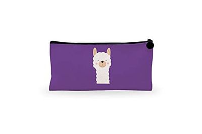 Bonamaison Digitally Printed Canvas Pencil Pouch with Zipper, Zipper Pencil Case for School, Canvas Pen Bag for Kids, Boys, Girls, 100% Cotton, Unisex, 1 Piece, 21x12 cm