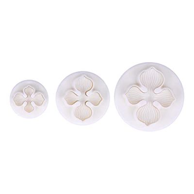 Graziano, Set da 3 Tagliapasta in Plastica a Forma di Ortensia, Utili per Tagliare a Forma di Biscotti la Pasta da Zucchero, Pratici ed Igienici, Ideali per Creare Squisiti Dolci