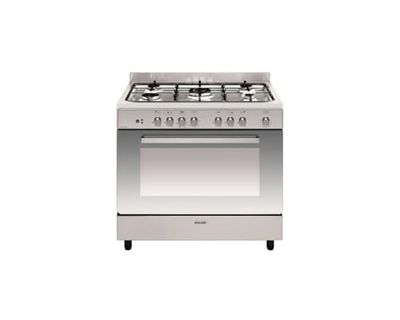 Airlux (GLEM PL) E-Cooker Stove 90 x 60 cm Stainless Steel – Multifunctional Electric Oven Catalysis 104 L – 6 Functions Including Ccha