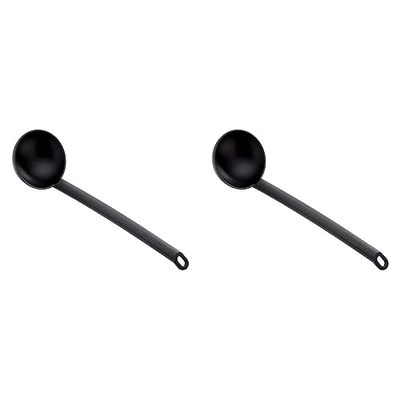 Tescoma Space Line Mestolo, Nero, 32 cm (Confezione da 2)