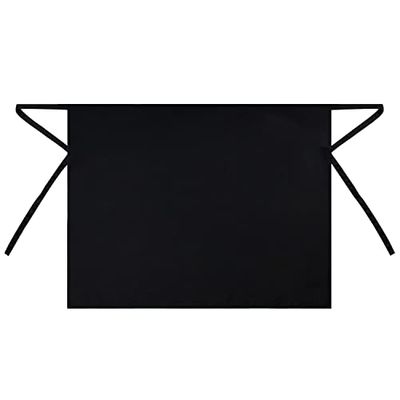 MISEMIYA - PARTIJ van 10 stuks - UNISEX KEUKENSCHORT KEUKENSCHORT KELNER CHEF COOK SCHORT 70 mm x 90 mm - Ref.861 - Zwart